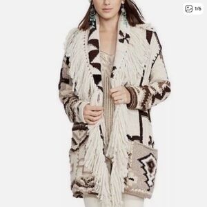 Polo Ralph Lauren Vintage Fringe Cardigan
